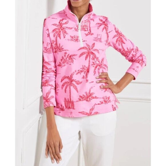 T by Talbots Women's Sz Small Cozy Crush Half Zip Pullover UPF 50+ - Picture 1 of 10